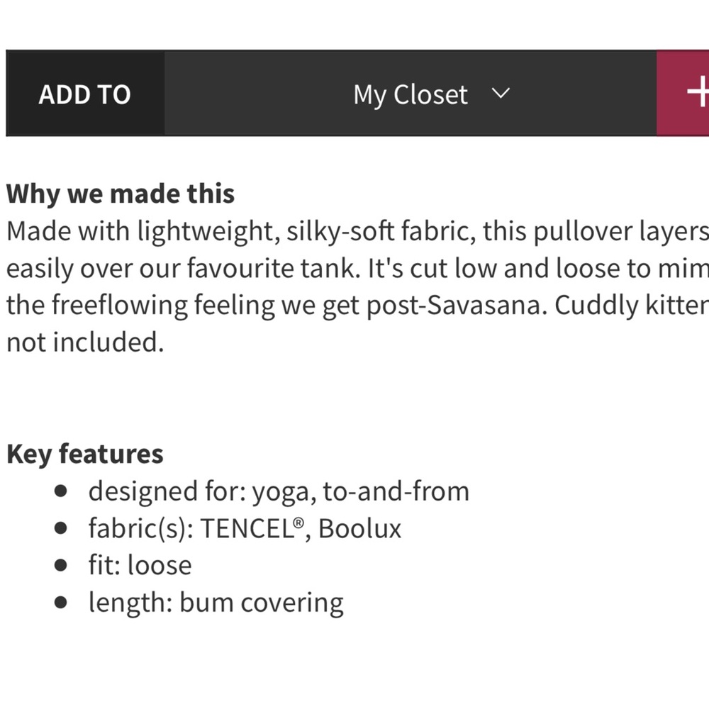 Lululemon Unity Drape Back Sweater - image 7